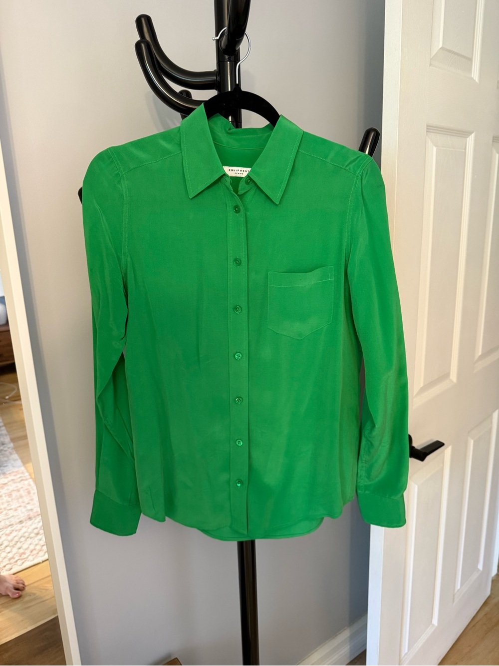 Equipment Femme Green Blouse